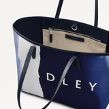 Radley Southwell Gardens - Stripe Large Open Top Tote In Ink