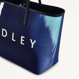 Radley Southwell Gardens - Stripe Large Open Top Tote In Ink