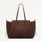 Radley The Chancery Medium Flapover Shoulder Bag in Coffee