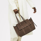 Radley The Chancery Medium Flapover Shoulder Bag in Coffee