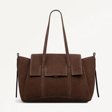 Radley The Chancery Medium Flapover Shoulder Bag in Coffee