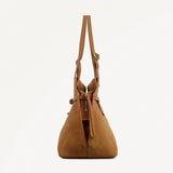 Radley The Christina Large Ziptop Shoulder in Toffee Suede