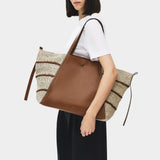Radley The Delphine Raffia Extra Large Open Top Tote In Natural