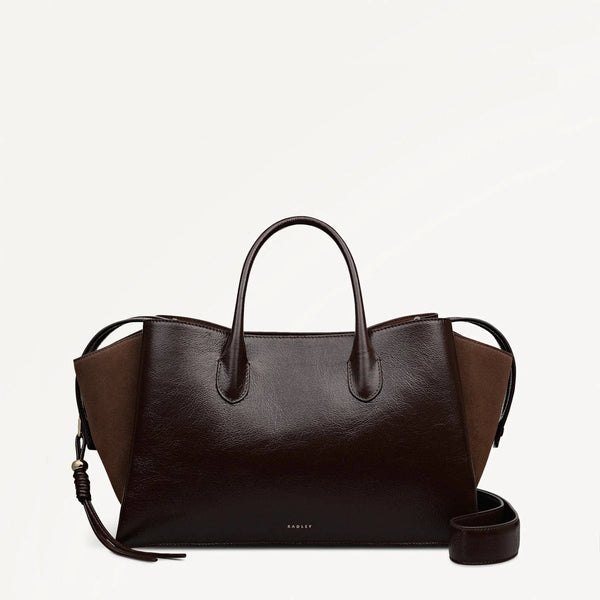 Radley The Romilly Large Ziptop Grab Bag in Dark Oak