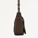 Radley Westwell Lane Small Flapover Cross Body Bag in Coffee