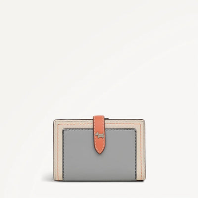 Radley Willis Street  Colourblock Medium Bifold Purse In Steel
