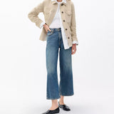 Rag & Bone Andi Ankle Wide-Leg Jeans Featherweight in Declan Blue