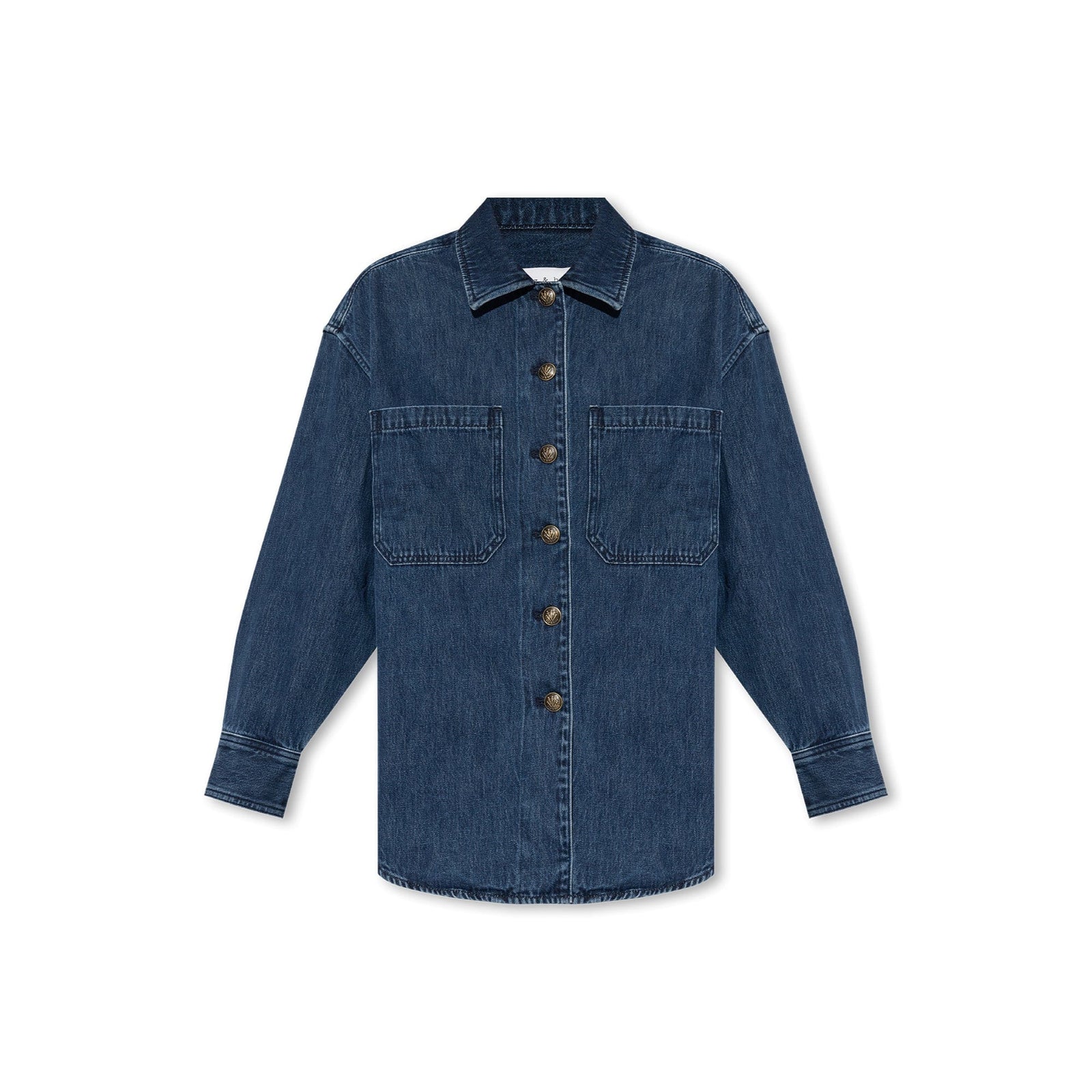 Rag & Bone Drop-Shoulder Button-Up Denim Jacket