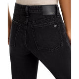 rag & bone Featherweight Baggy Dre Low Rise Boyfriend Jeans In Jet Black