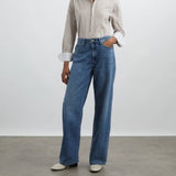 rag & bone Featherweight Logan River Wide-Leg Jeans