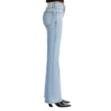 rag & bone Flexi Dahlia Mid Rise Full Length Flare Jeans In Lou
