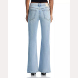 rag & bone Flexi Dahlia Mid Rise Full Length Flare Jeans In Lou