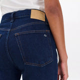 Rag & Bone Harlow Ankle Straight Jeans Vintage Stretch in Rinse