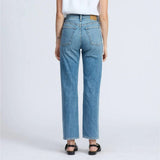 rag & bone Harlow Mid-rise Ankle Straight Jeans In Orian