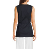 Rag & Bone Holland Linen Tunic In Black