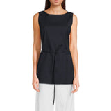 Rag & Bone Holland Linen Tunic In Black