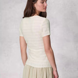 Rag & Bone Julia Tee In Ivory