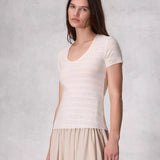Rag & Bone Julia Tee In Ivory