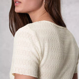 Rag & Bone Julia Tee In Ivory