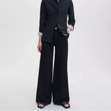 Rag & Bone Logan Wide-Leg Jeans Featherweight in Black