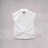 Rag & Bone Louisa Poplin Shirt in White