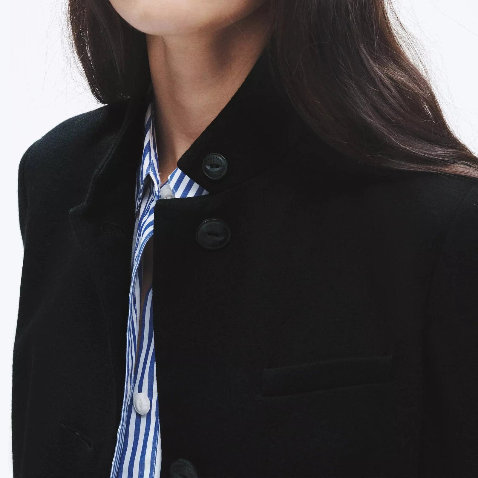 Rag Bone Slade Wool Blazer in Black