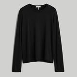 Rag & Bone The Hudson Fine Knit Sweater in Black