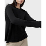 Rag & Bone The Hudson Fine Knit Sweater in Black