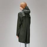 Rains Long Jacket in Green