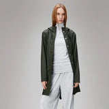 Rains Long Jacket in Green