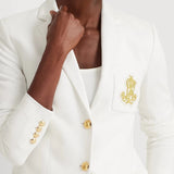 Lauren Ralph Lauren Bullion Jacquard Blazer in White