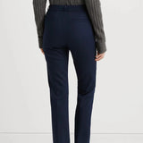 Lauren Ralph Lauren Double-Faced Stretch Cotton Trouser In Lauren Navy