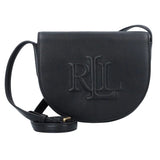 Lauren Ralph Lauren Leather Medium Witley Crossbody In Black