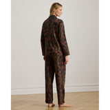 Lauren Ralph Lauren Paisley Cotton-Blend Sateen Sleep Set in Black Paisley