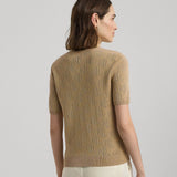 Lauren Ralph Lauren Short-Sleeve Pullover in Birch Tan