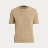Lauren Ralph Lauren Short-Sleeve Pullover in Birch Tan