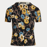 Lauren Ralph Lauren Short Sleeve Pullover in Black Multi