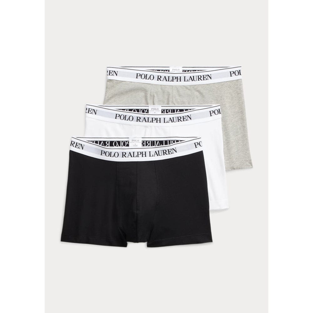 Polo Ralph Lauren Classic Stretch-Cotton Trunk 3-Pack in And Hthr/Black/White