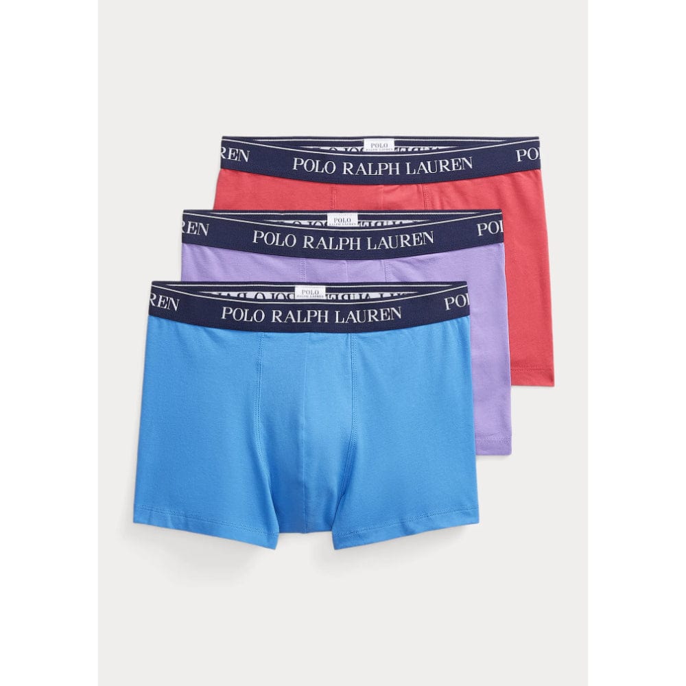 Polo Ralph Lauren Classic Stretch Cotton Trunk 3-Pack in Nw Eng Blu/Prpl/Ntkt