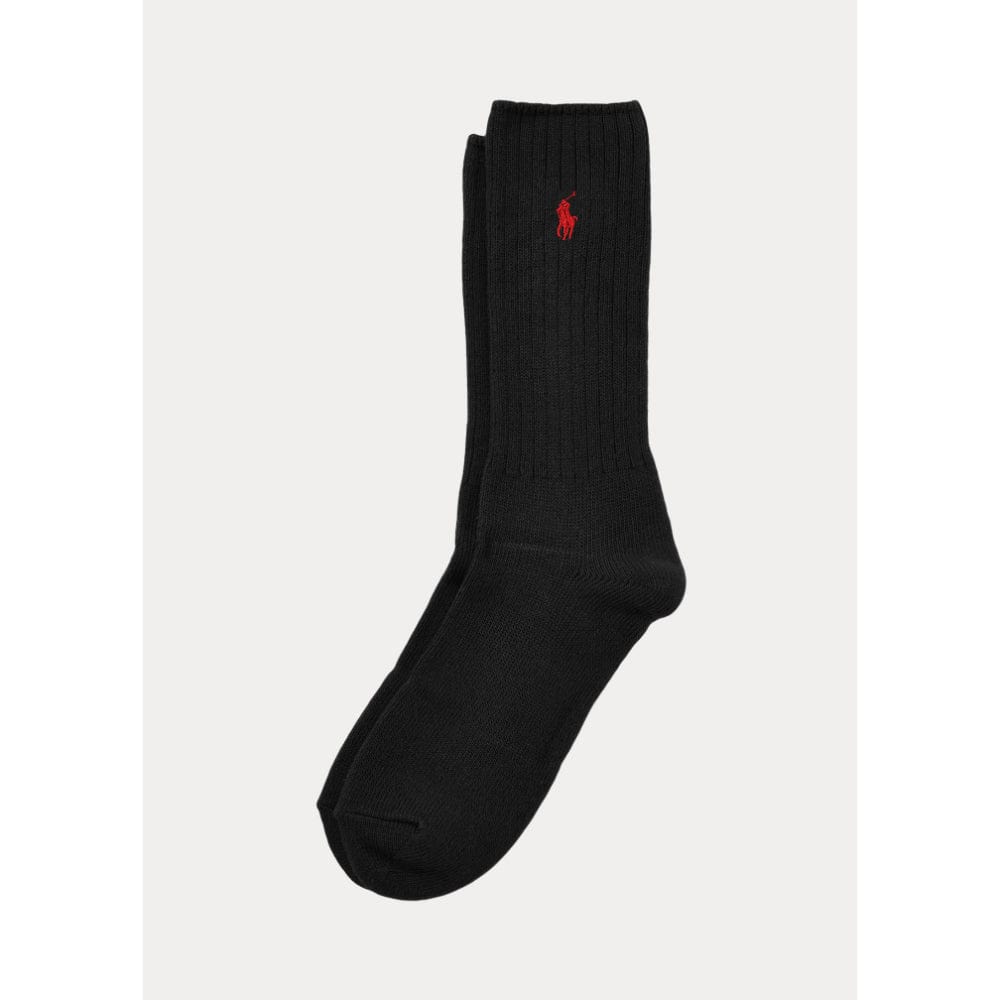 Polo Ralph Lauren Cotton-Blend Crew Socks in Black
