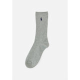 Polo Ralph Lauren Cotton-Blend Crew Socks In Light Grey