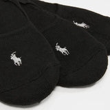 Polo Ralph Lauren Invisible Womens Socks, Pack of 3, Black