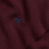 Polo Ralph Lauren Signature Pony Wool Scarf In Aged Wine Heather