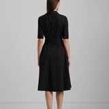 Lauren Ralph Lauren Belted Cotton-Blend Shirtdress