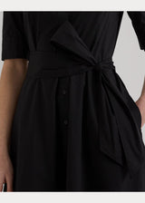 Lauren Ralph Lauren Belted Cotton-Blend Shirtdress