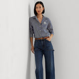 Lauren Ralph Lauren Striped Cotton Broadcloth Shirt