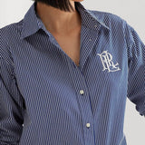 Lauren Ralph Lauren Striped Cotton Broadcloth Shirt