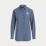 Lauren Ralph Lauren Striped Cotton Broadcloth Shirt