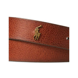 Ralph Lauren Belt Rgd Chrm Belt Casual-tumbled Leather In Brown