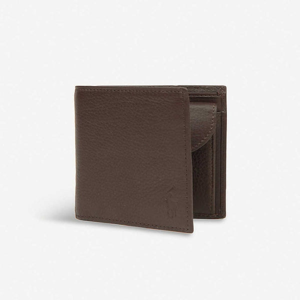 Ralph Lauren Billfold Coin Wallet Brown